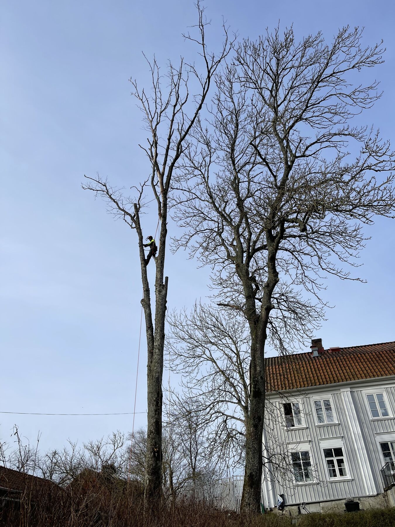 Klättring vid hus